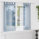 Vidaxx rideaux voile avec passants 2 pcs 140x175 cm bleu royal