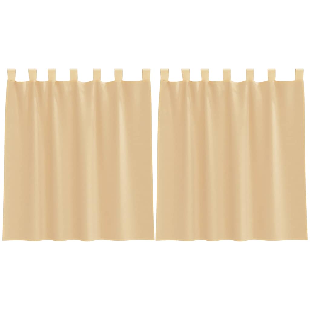 Vidaxx rideaux avec passants 2 pcs 140x140 cm sable