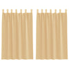 Vidaxx rideaux avec passants 2 pcs sable 140x175 cm sable