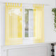 Vidaxx rideaux voile avec passants 2 pcs 140x140 cm jaune
