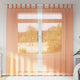 Vidaxx rideaux voile avec passants 2 pcs terre cuite 140x225 cm