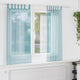 Vidaxx rideaux voile avec passants 2 pcs 140x140 cm turquoise