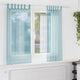 Vidaxx rideaux voile avec passants 2 pcs 140x175 cm turquoise