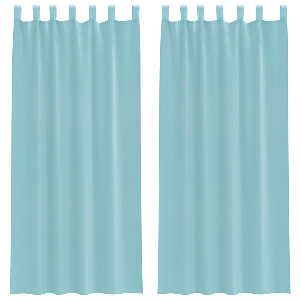 Vidaxx rideaux avec passants 2 pcs 140x225 cm turquoise