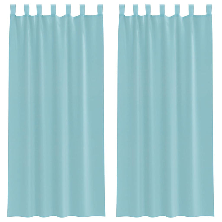 Vidaxx rideaux avec passants 2 pcs 140x225 cm turquoise