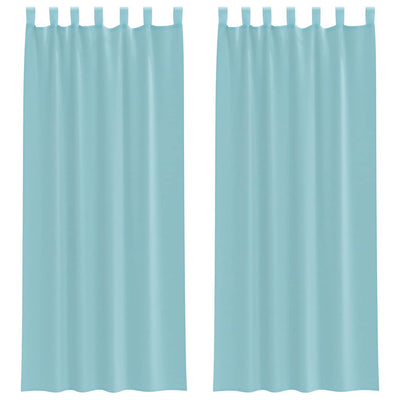Vidaxx rideaux avec passants 2 pcs 140x260 cm turquoise