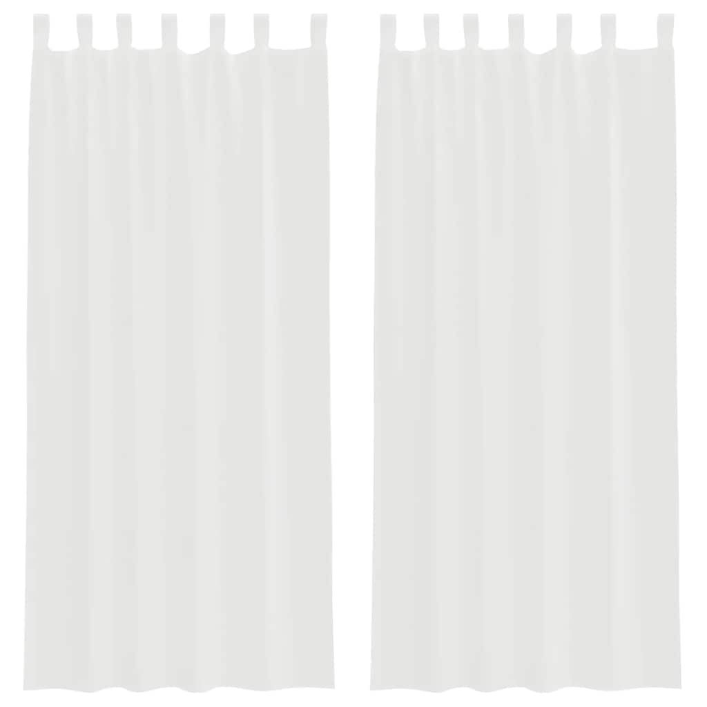 Vidaxx rideaux avec passants 2 pcs 140x245 cm blanc