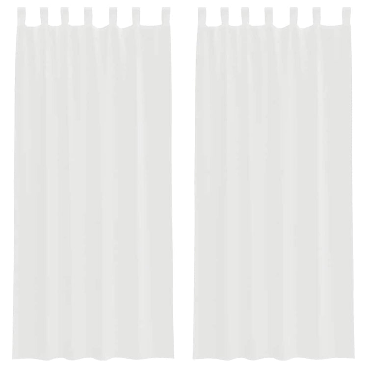 Vidaxx rideaux avec passants 2 pcs 140x245 cm blanc