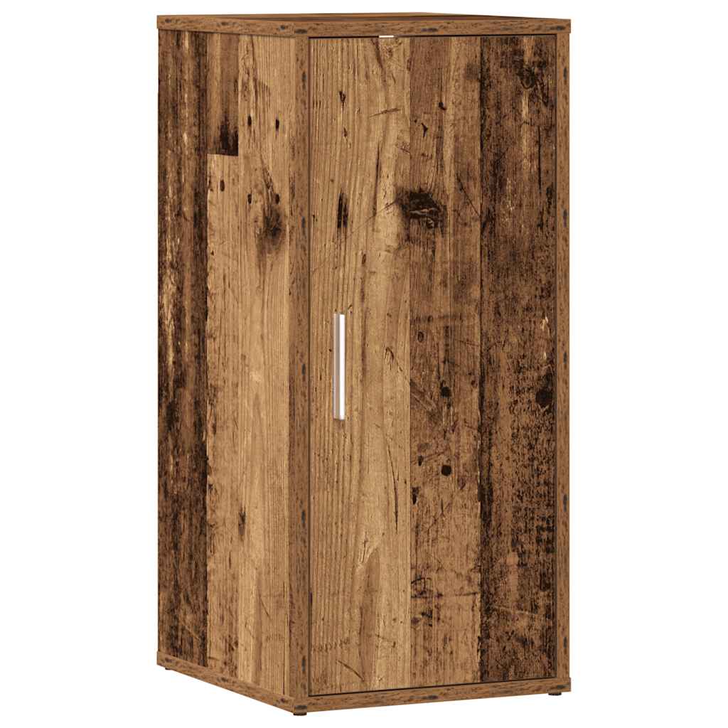 Armoire à chaussures vidaxl 32x35x70 cm bois transformé vieux bois -colored