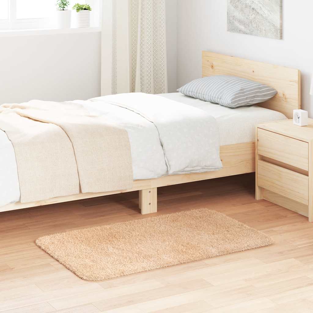 Vidaxx tapis à poils longs navarra 60x100 cm polyester beige
