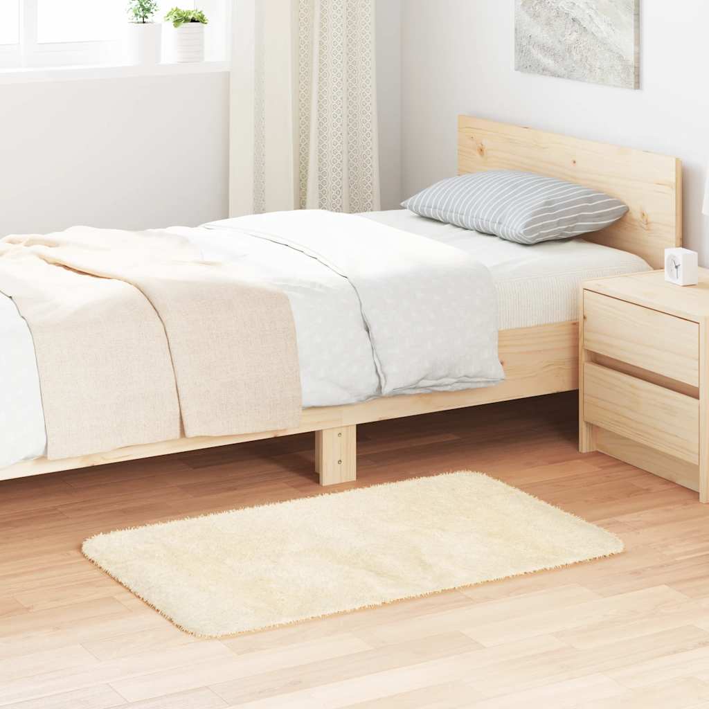 Vidaxx tapis à poils longs navarra 60x100 cm polyester couleur crème