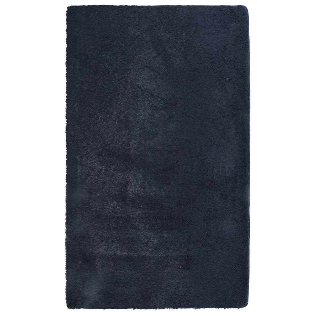 Vidaxx tapis à poils longs navarra 60x100 cm polyester bleu marine