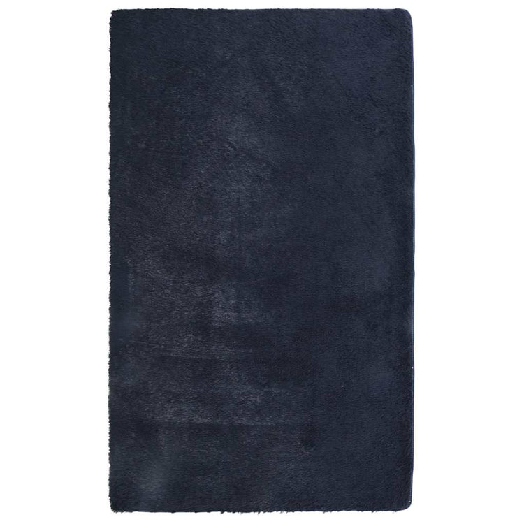 Vidaxx tapis à poils longs navarra 60x100 cm polyester bleu marine