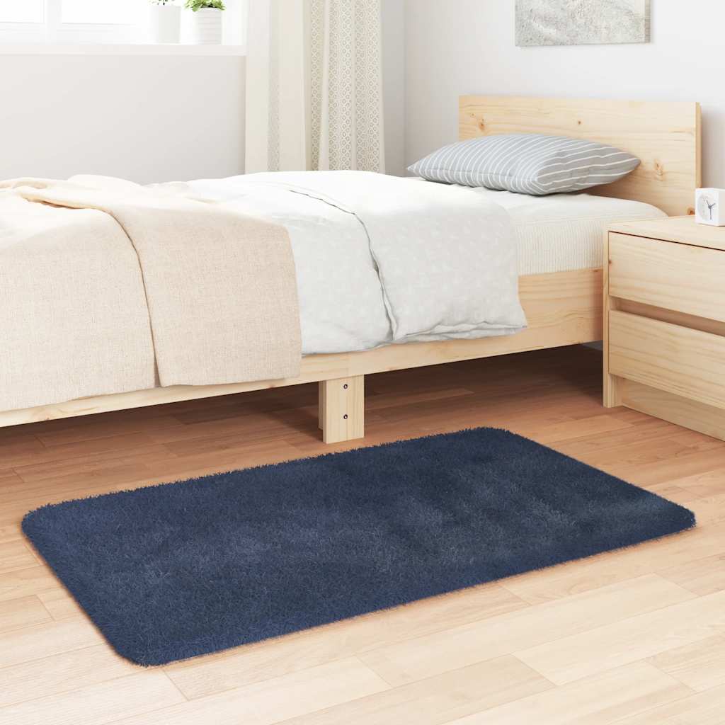 Vidaxx tapis à poils longs navarra 60x100 cm polyester bleu marine
