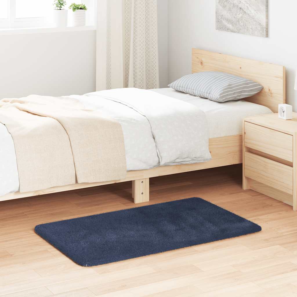 Vidaxx tapis à poils longs navarra 60x100 cm polyester bleu marine
