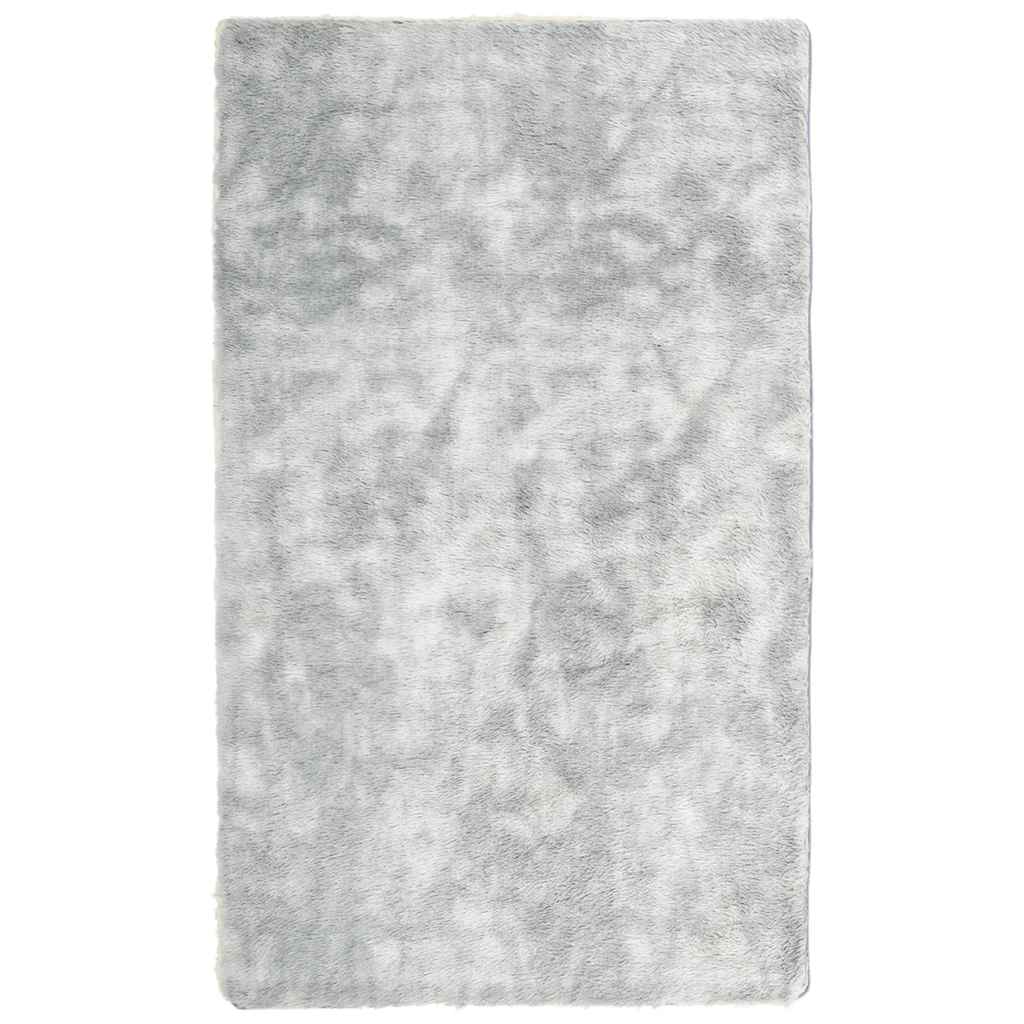 Vidaxx tapis à poils longs navarra 60x100 cm polyester gris argenté
