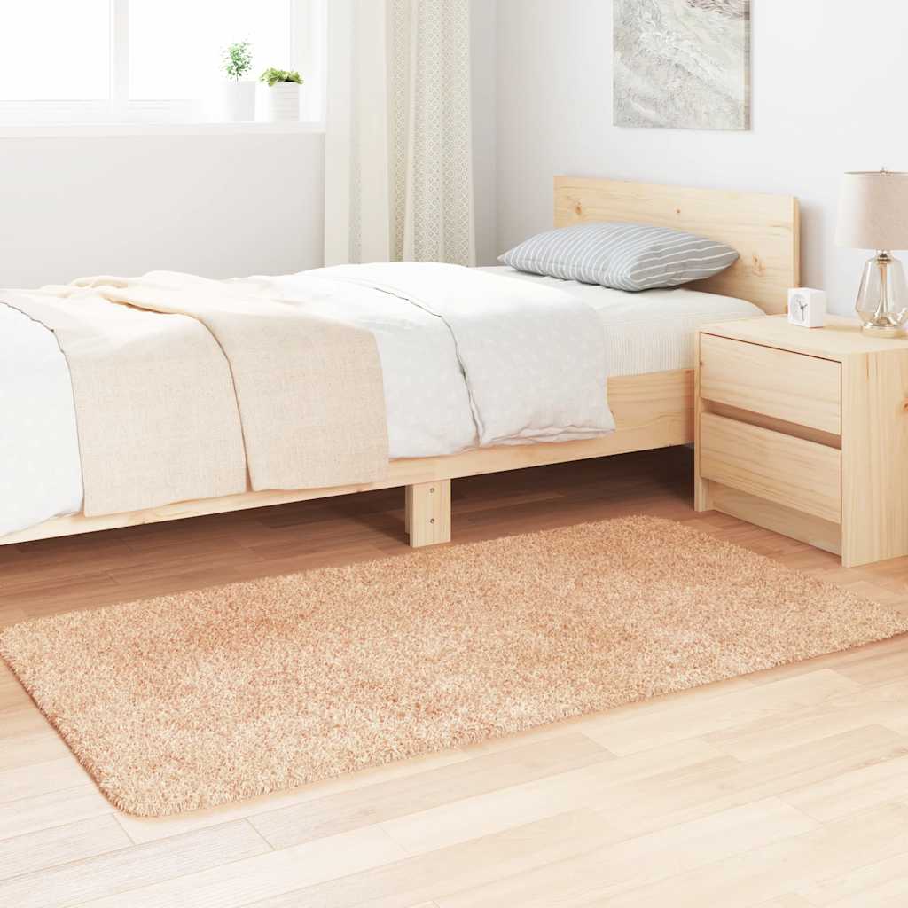 Vidaxx tapis à poils longs navarra 80x150 cm polyester beige