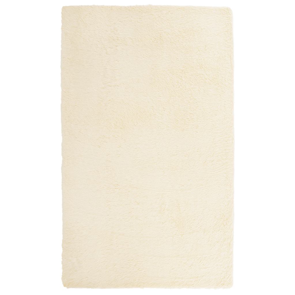 Vidaxx tapis à poils longs navarra 80x150 cm polyester couleur crème