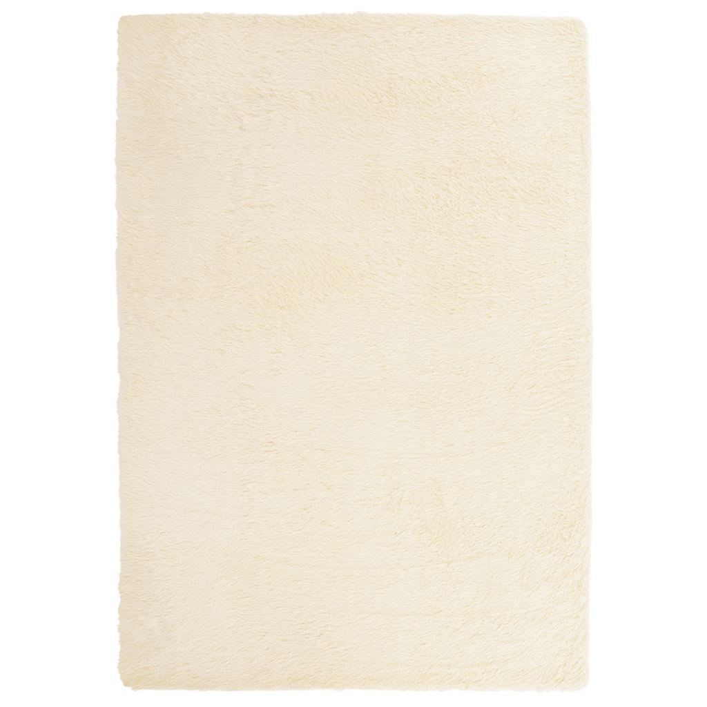 Vidaxx tapis à poils longs navarra 120x170 cm polyester couleur crème