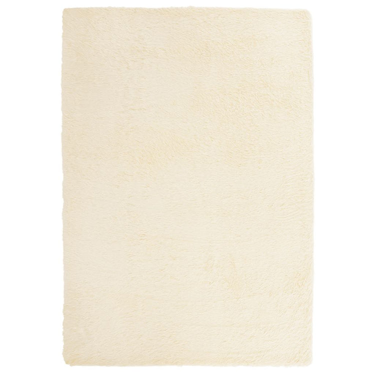 Vidaxx tapis à poils longs navarra 120x170 cm polyester couleur crème