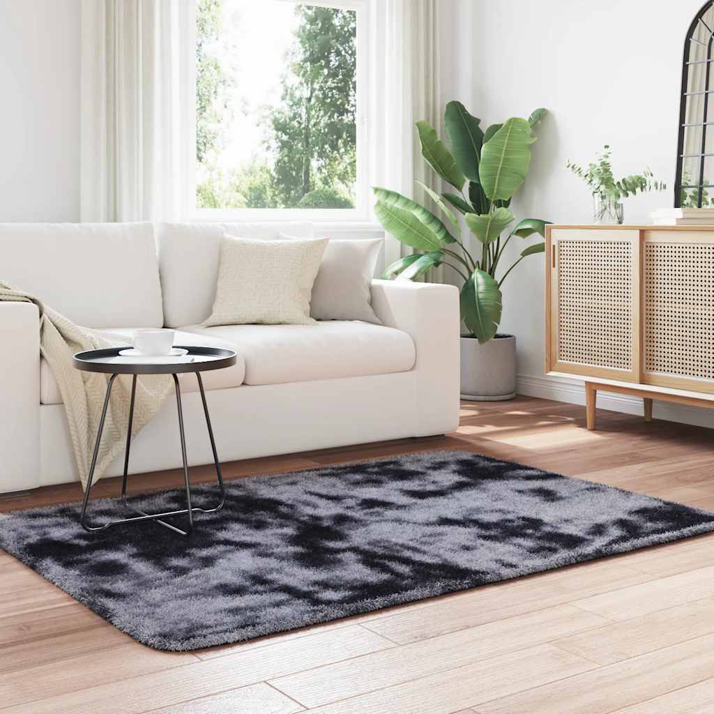 Vidaxx tapis à poils longs navarra 120x170 cm polyester gris foncé