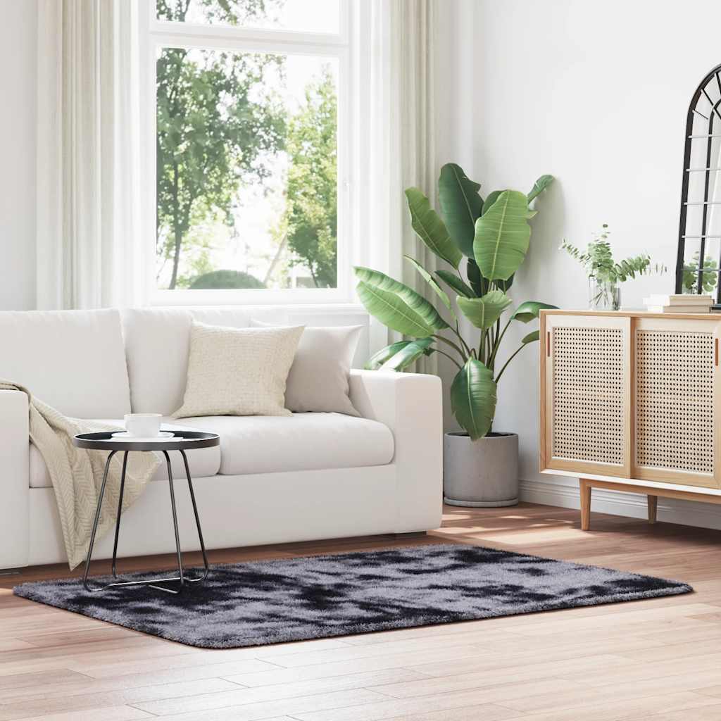 Vidaxx tapis à poils longs navarra 120x170 cm polyester gris foncé