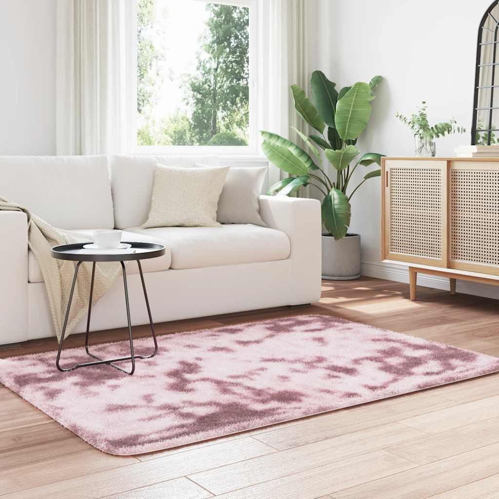 Vidaxx tapis à poils longs navarra 120x170 cm polyester rose poudré