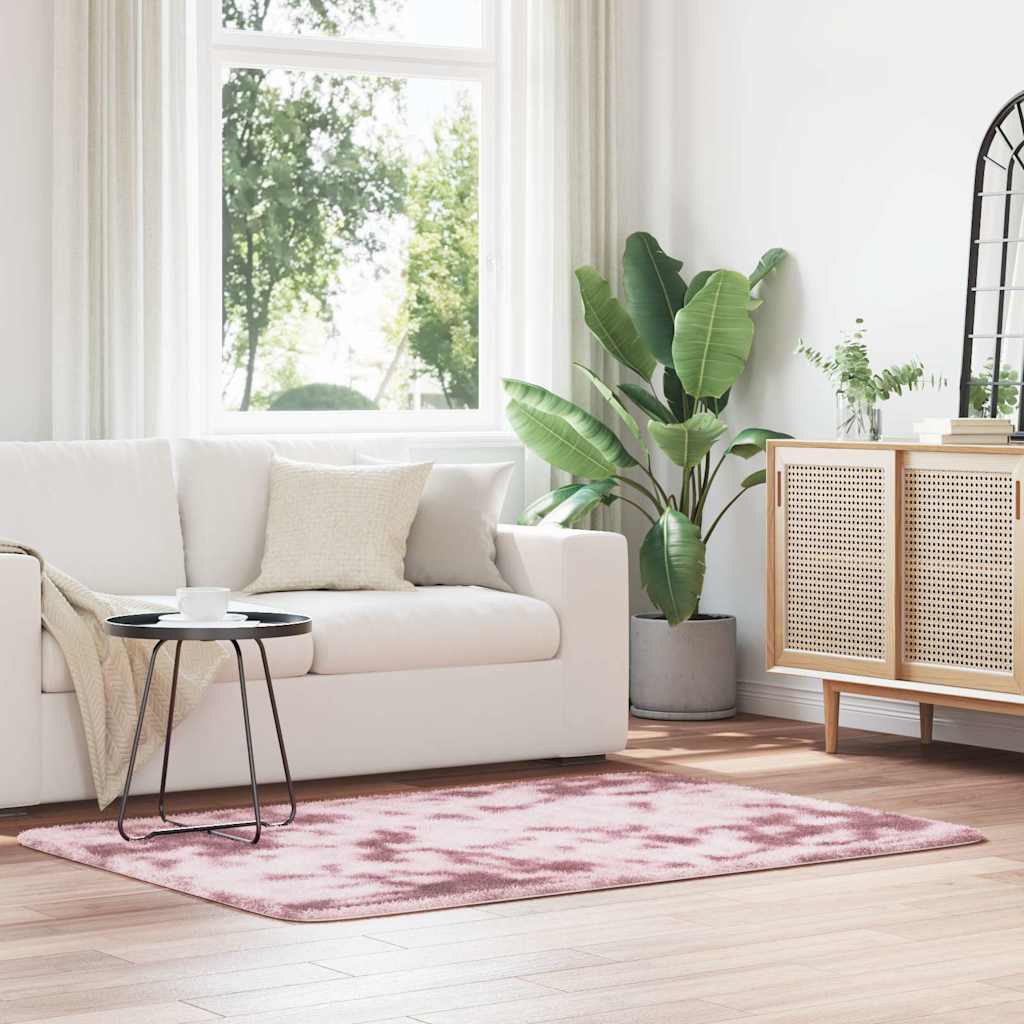 Vidaxx tapis à poils longs navarra 120x170 cm polyester rose poudré