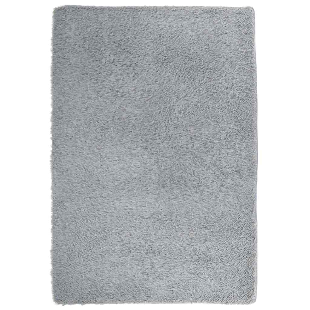 Vidaxx tapis à poils longs navarra 120x170 cm polyester gris clair