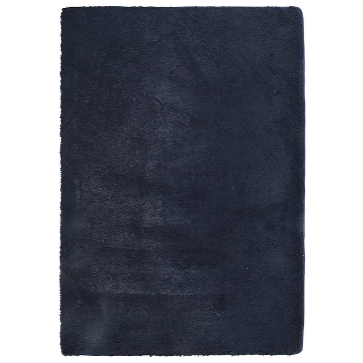 Vidaxx tapis à poils longs navarra 120x170 cm polyester bleu marine