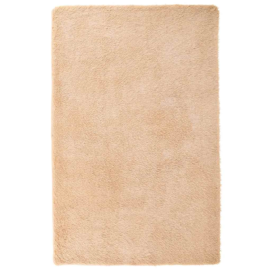 Vidaxx tapis à poils longs navarra 130x200 cm polyester beige