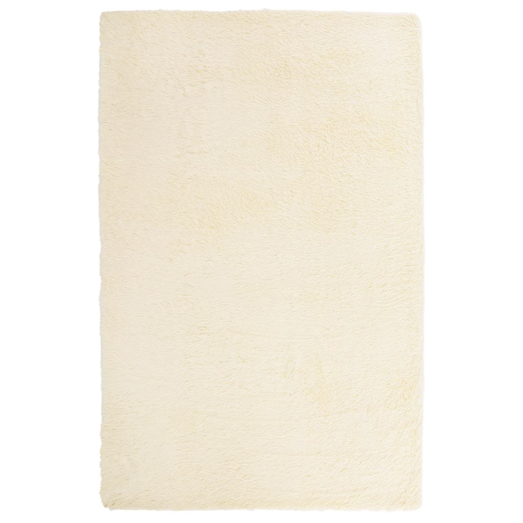 Vidaxx tapis à poils longs navarra 130x200 cm polyester couleur crème