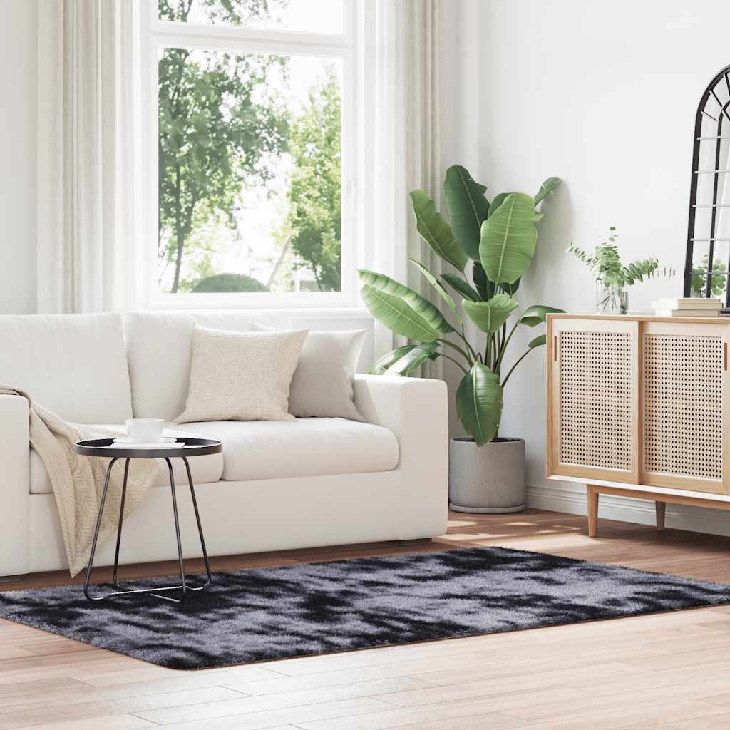 Vidaxx tapis à poils longs navarra 130x200 cm polyester gris foncé