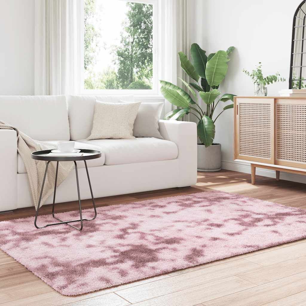 Vidaxx tapis à poils longs navarra 130x200 cm polyester rose poudré