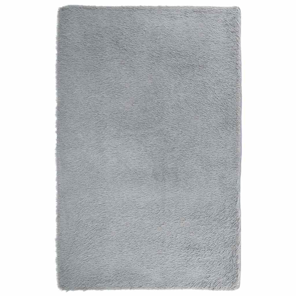Vidaxx tapis à poils longs navarra 130x200 cm polyester gris clair