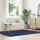 Vidaxx tapis à poils longs navarra 130x200 cm polyester bleu marine