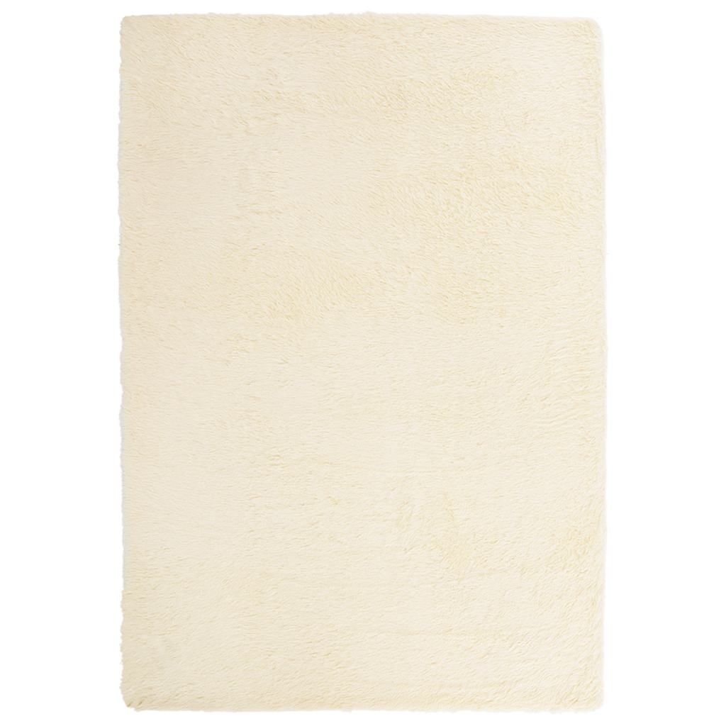 Vidaxx tapis à poils longs navarra 160x230 cm polyester couleur crème