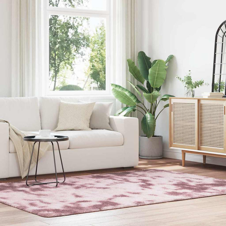 Vidaxx tapis à poils longs navarra 160x230 cm polyester rose poudré