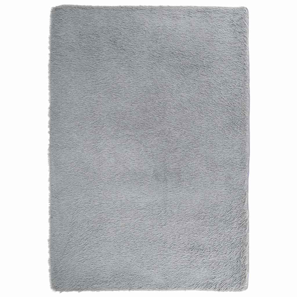 Vidaxx tapis à poils longs navarra 160x230 cm polyester gris clair