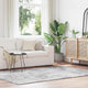 Vidaxx tapis à poils longs navarra 160x230 cm polyester gris argenté