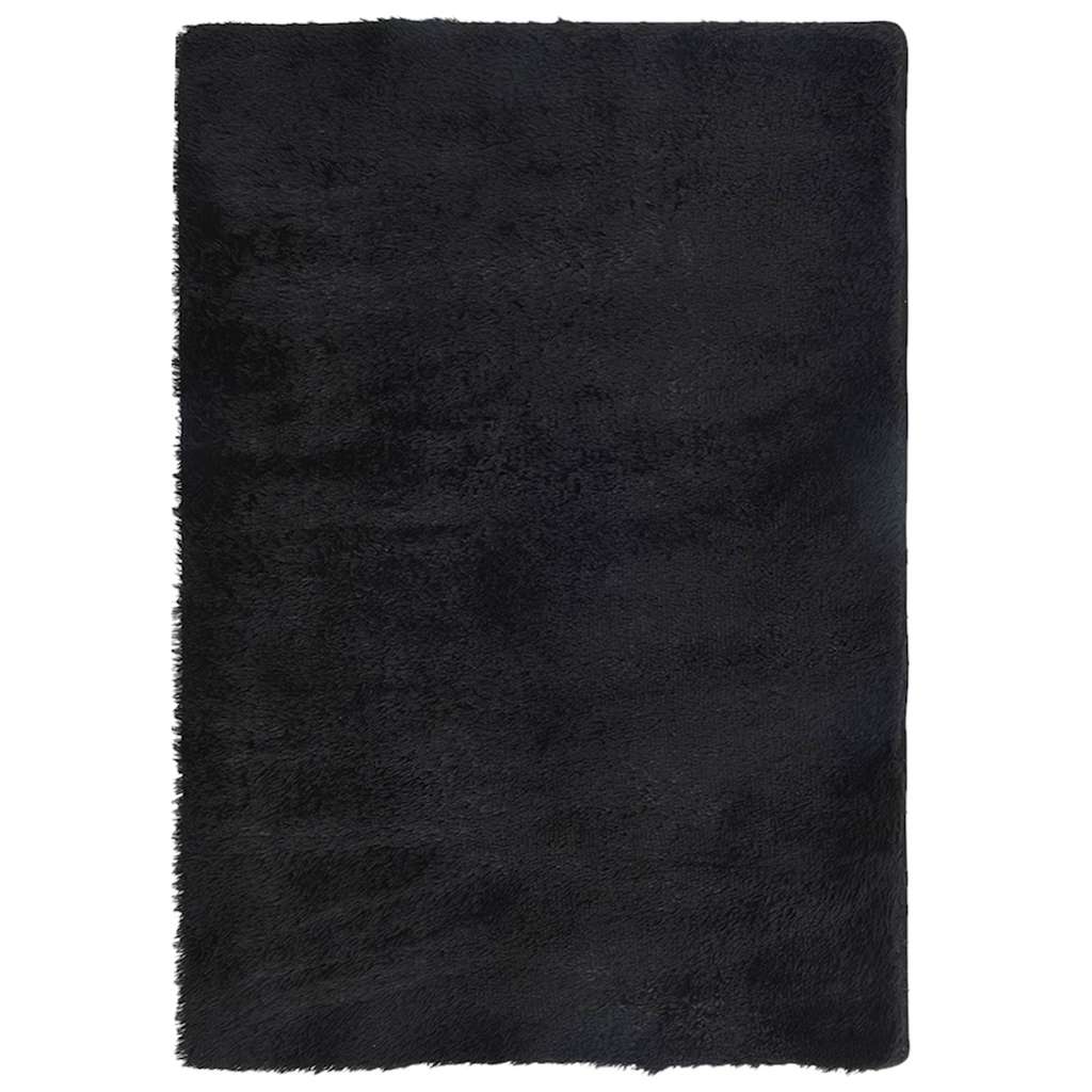 Vidaxx tapis à poils longs navarra 200x290 cm polyester noir