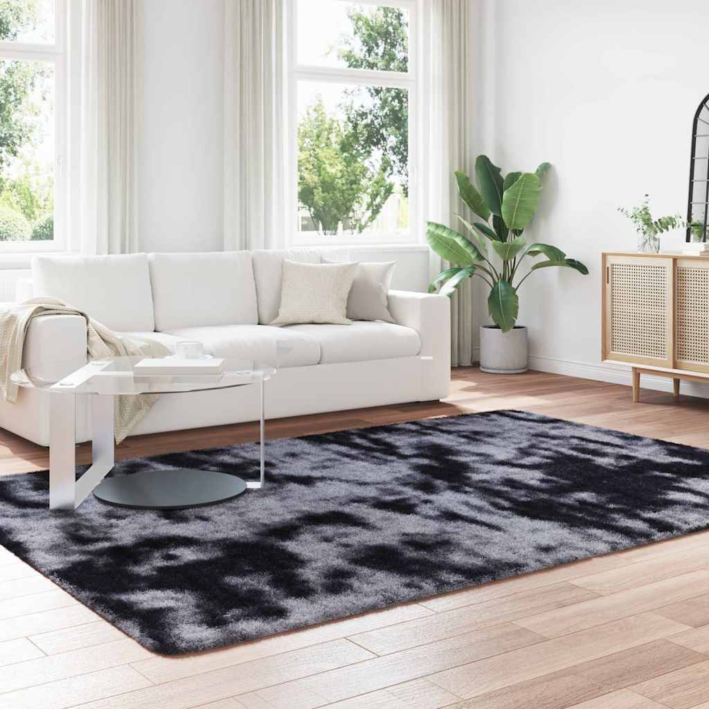 Vidaxx tapis à poils longs navarra 200x290 cm polyester gris foncé