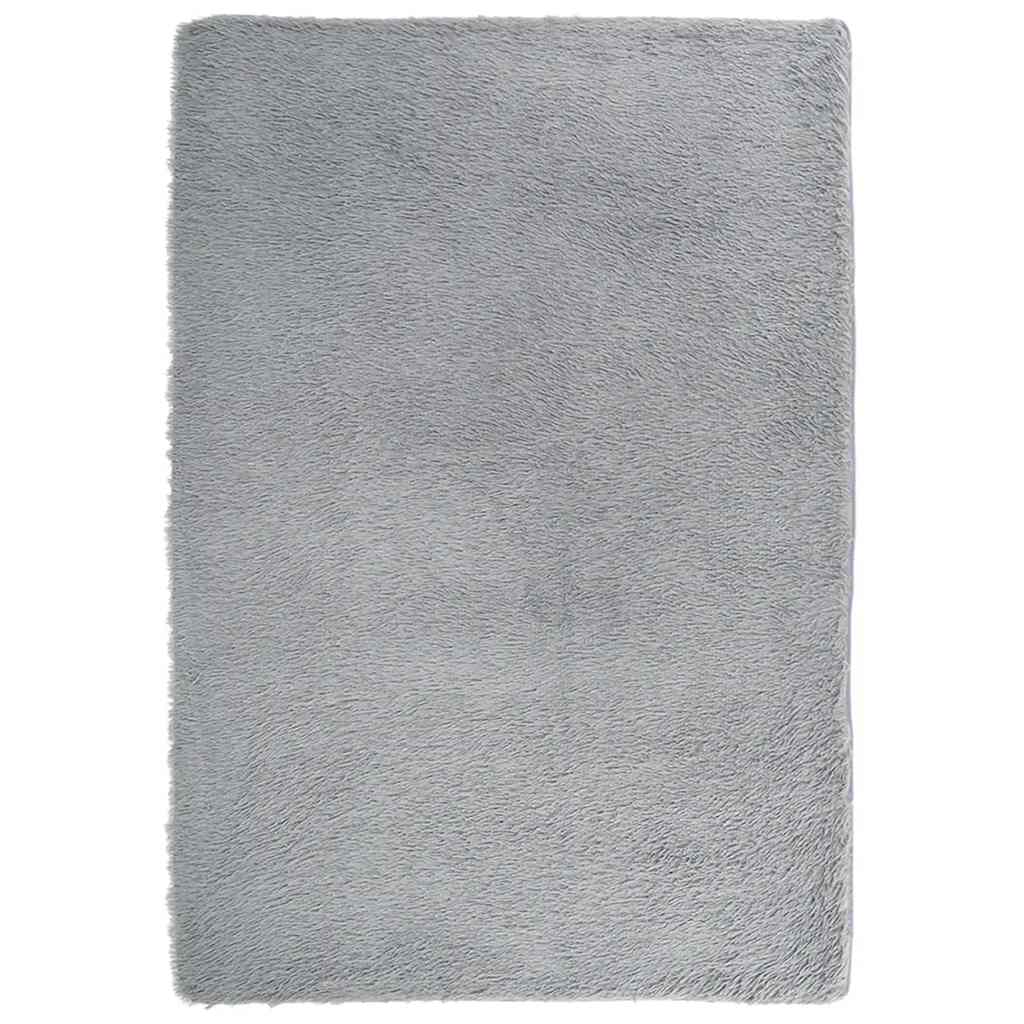 Vidaxx tapis à poils longs navarra 200x290 cm polyester gris clair