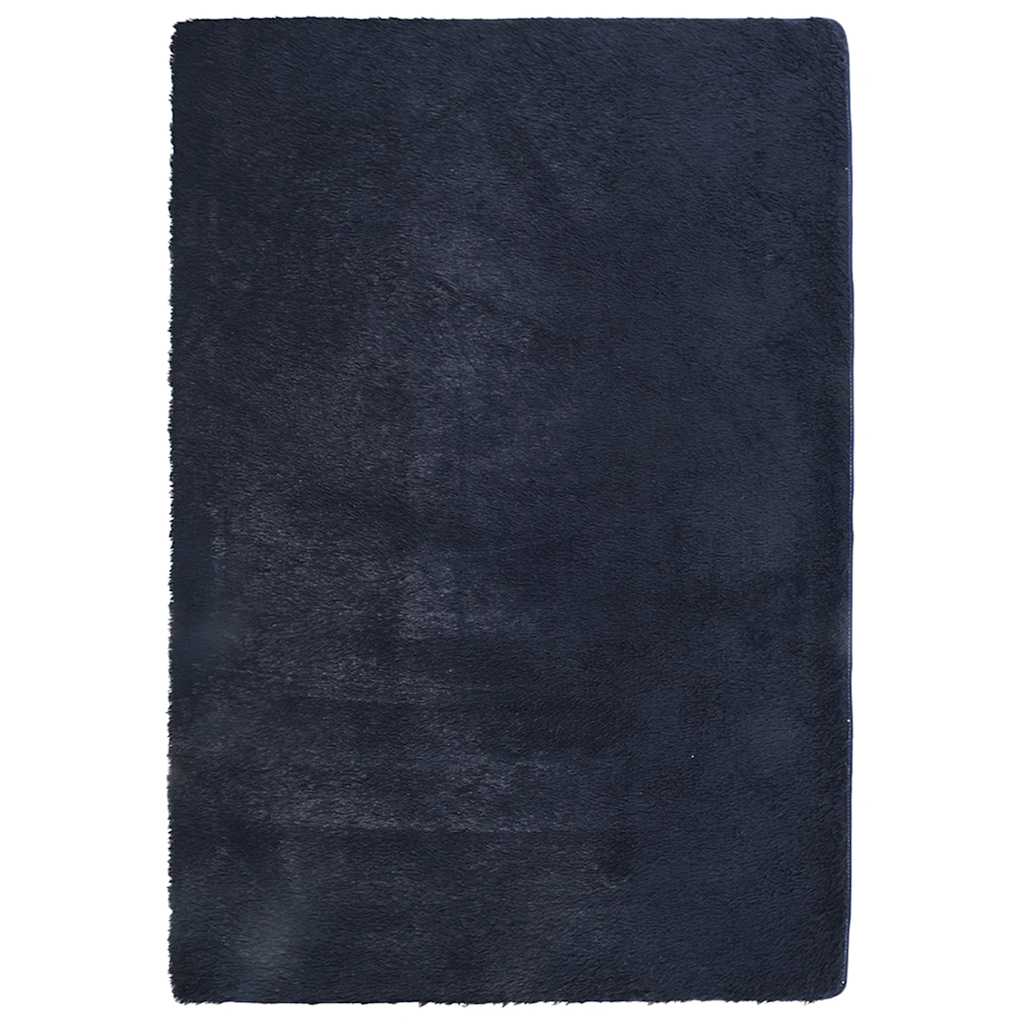 Vidaxx tapis à poils longs navarra 200x290 cm polyester bleu marine