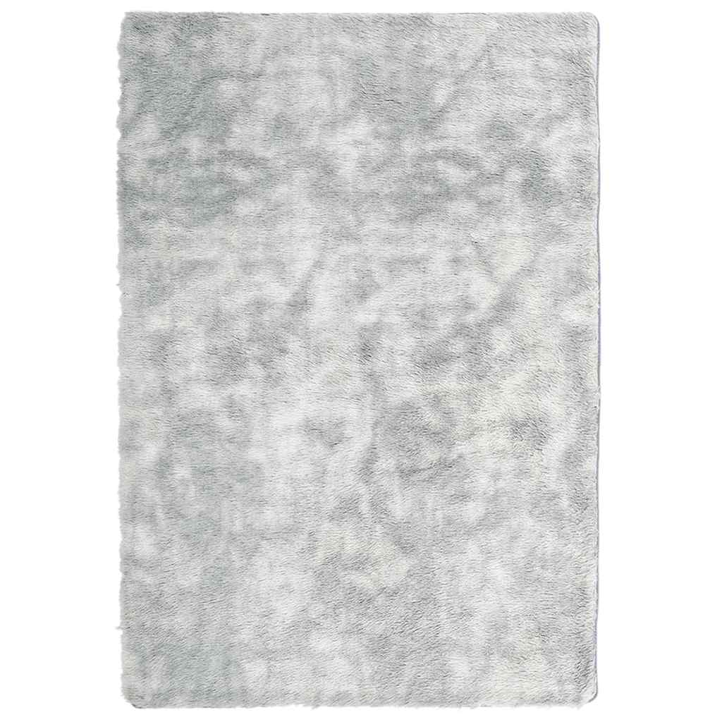 Vidaxx tapis à poils longs navarra 200x290 cm polyester gris argenté