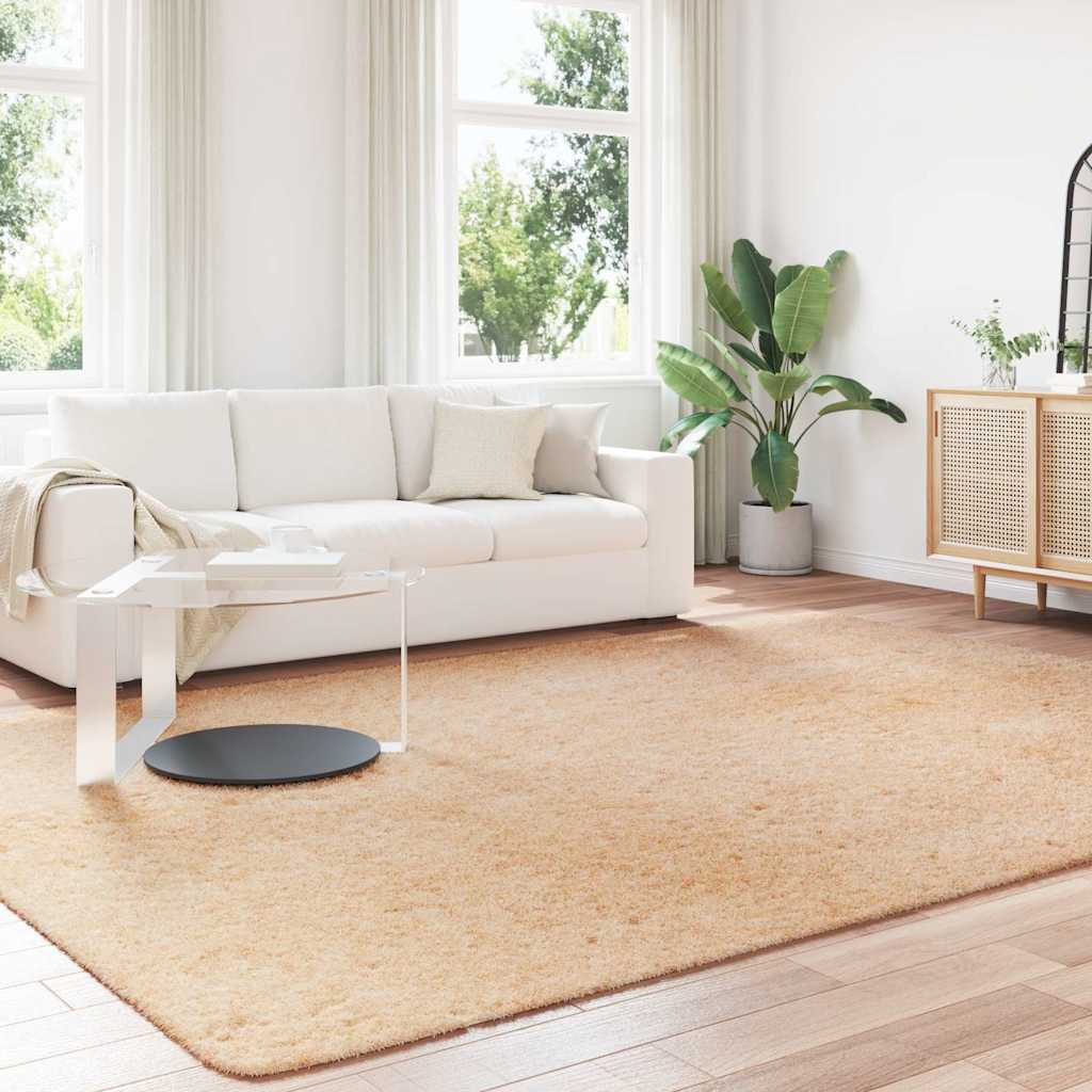Vidaxx tapis à poils longs navarra 240x340 cm polyester beige