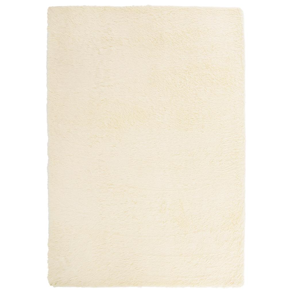 Vidaxx tapis à poils longs navarra 240x340 cm polyester couleur crème