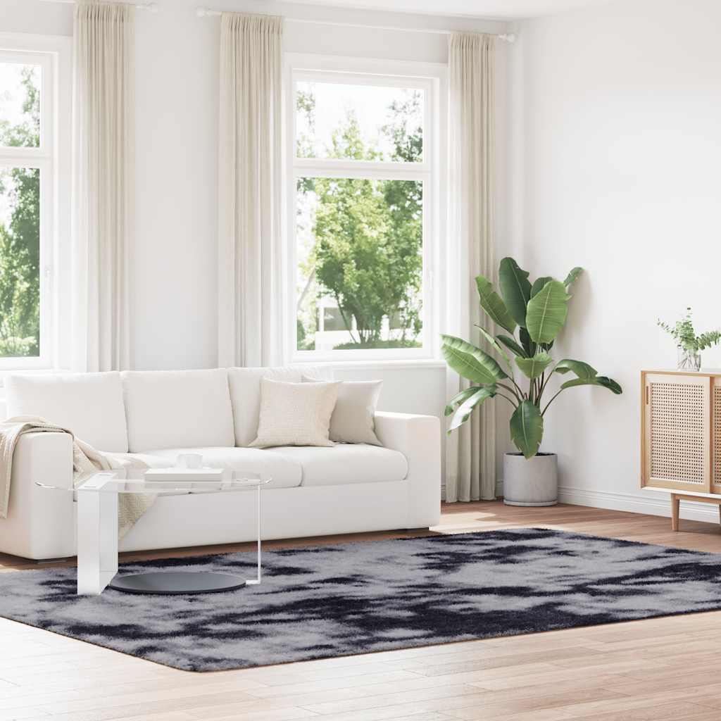 Vidaxx tapis à poils longs navarra 240x340 cm polyester gris foncé