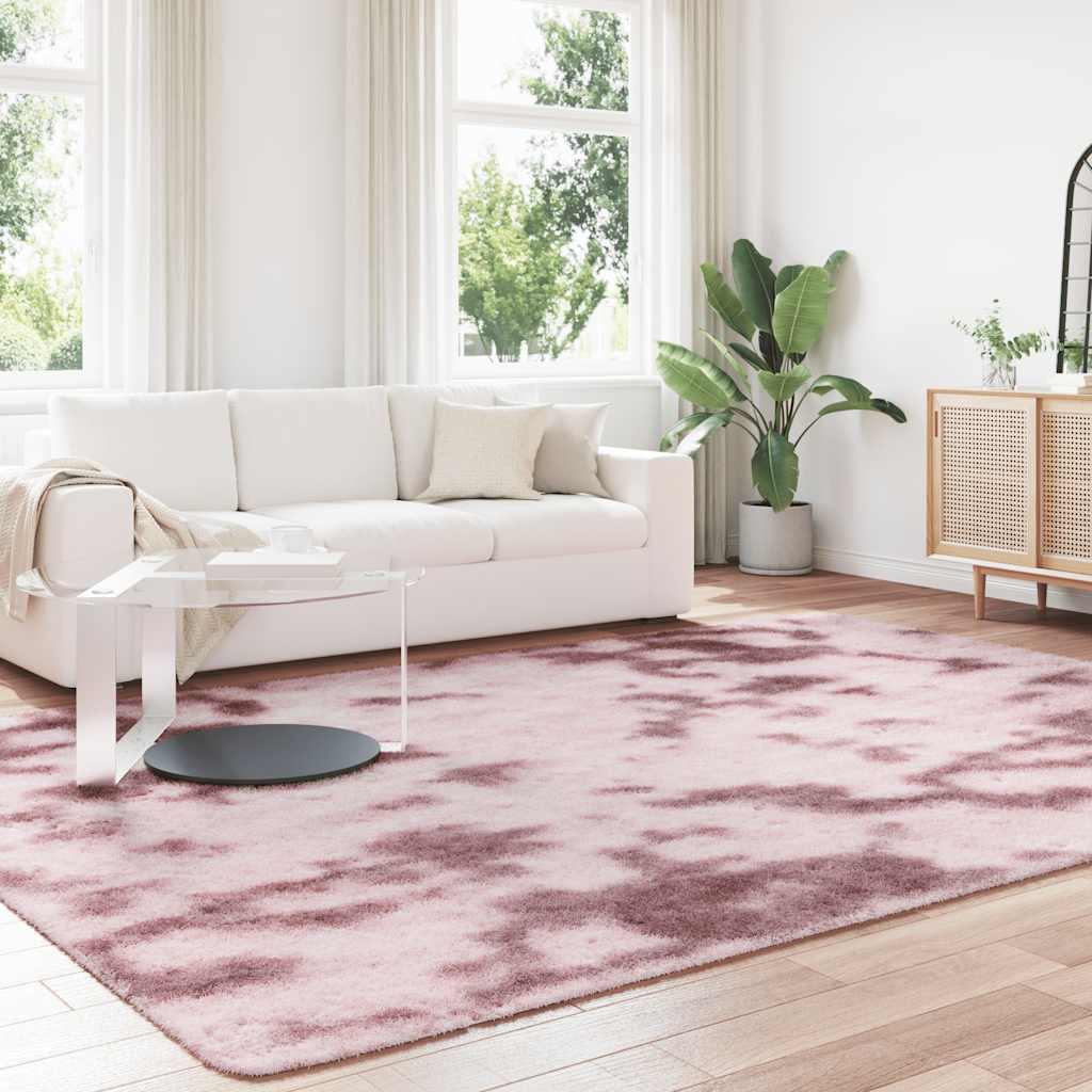 Vidaxx tapis à poils longs navarra 240x340 cm polyester rose poudré
