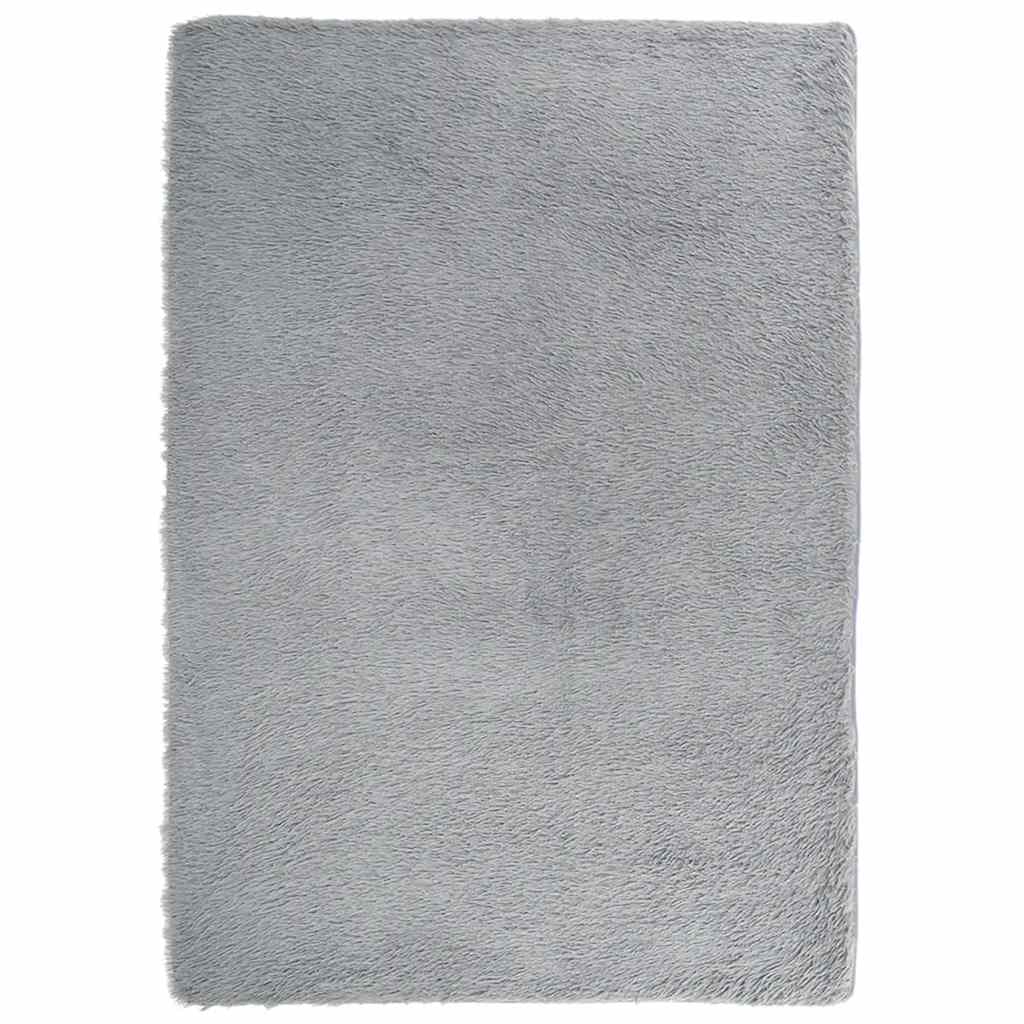 Vidaxx tapis à poils longs navarra 240x340 cm polyester gris clair